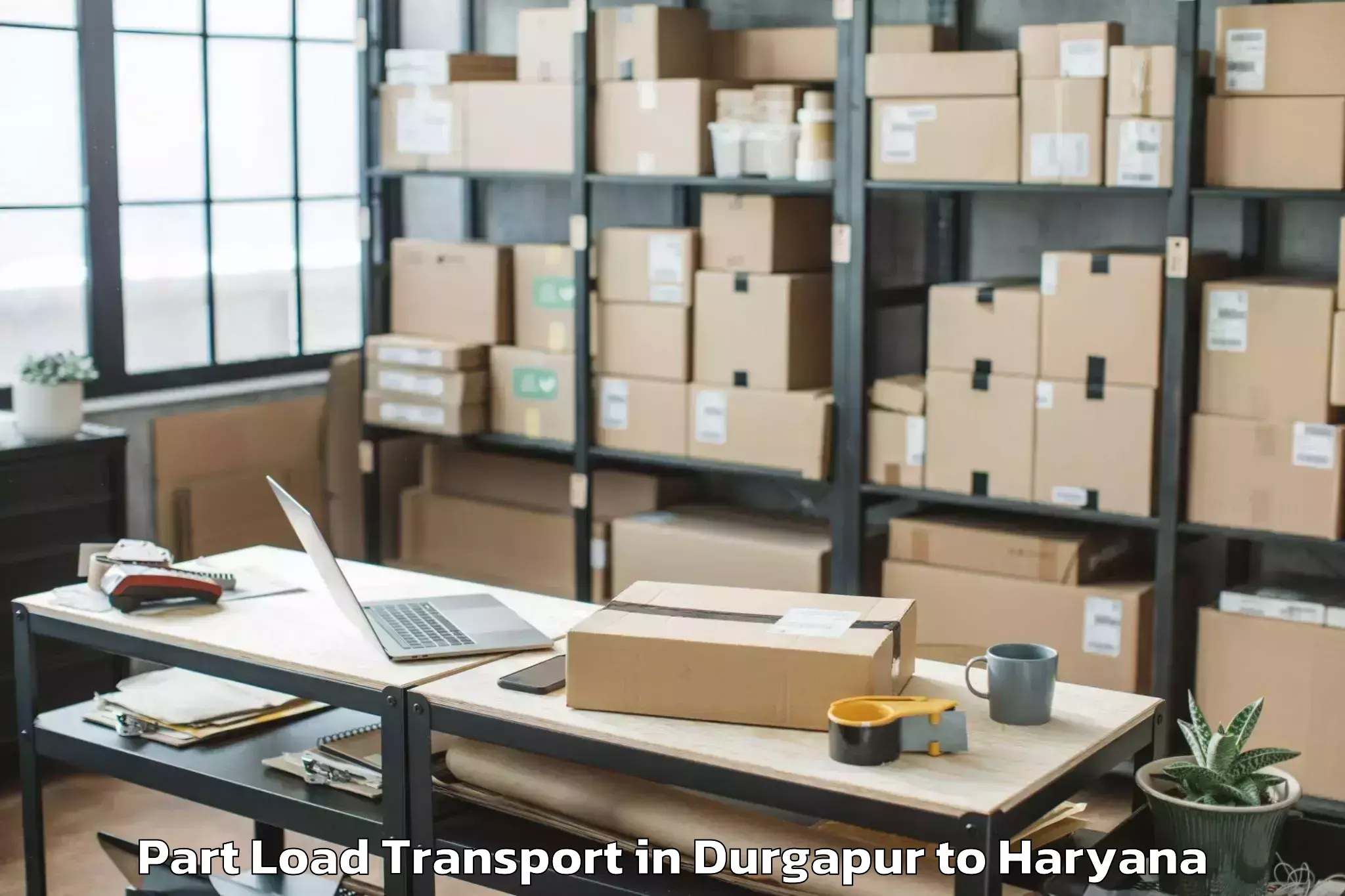 Expert Durgapur to Jhajjar Part Load Transport